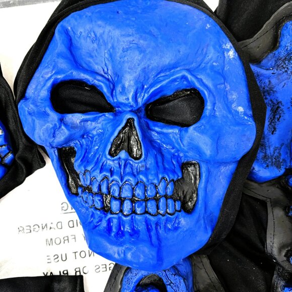 Rare Skeleton Purple 3 D Skele-Bones Costume Fun World VTG Adult NWT NOS Y2K - Picture 4 of 14